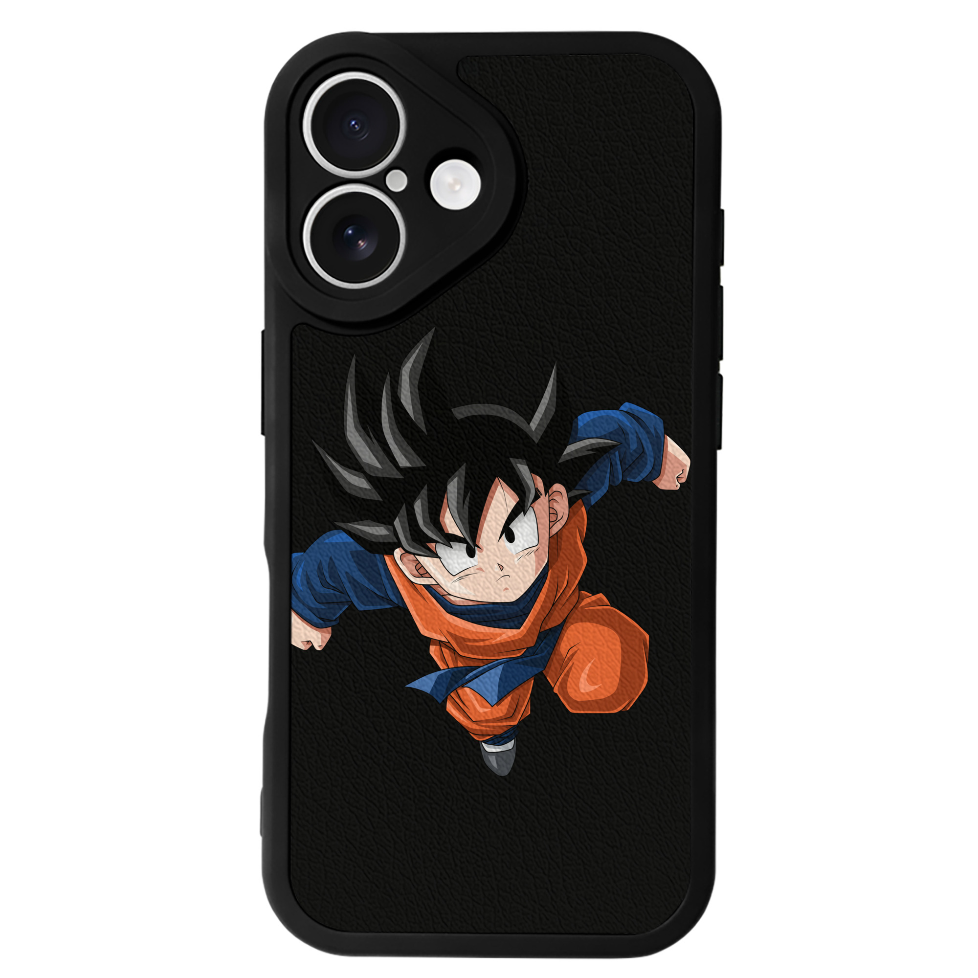 （画像用） ドラゴンボール 孫悟空（そん ごくう）Son Goku カカロット DRAGON BALL Kakarotto 【iPhone 16シリーズ対応】シリコンスマホケース（レザー調） 材質：シリコン